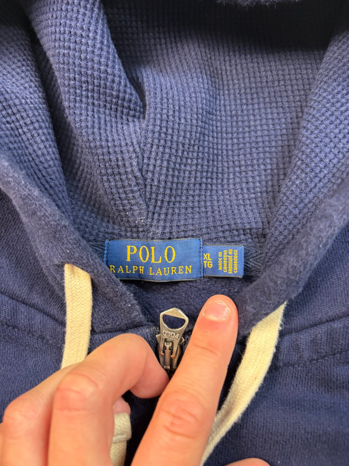 Polo Ralph Lauren full zip up hoodie (XL)