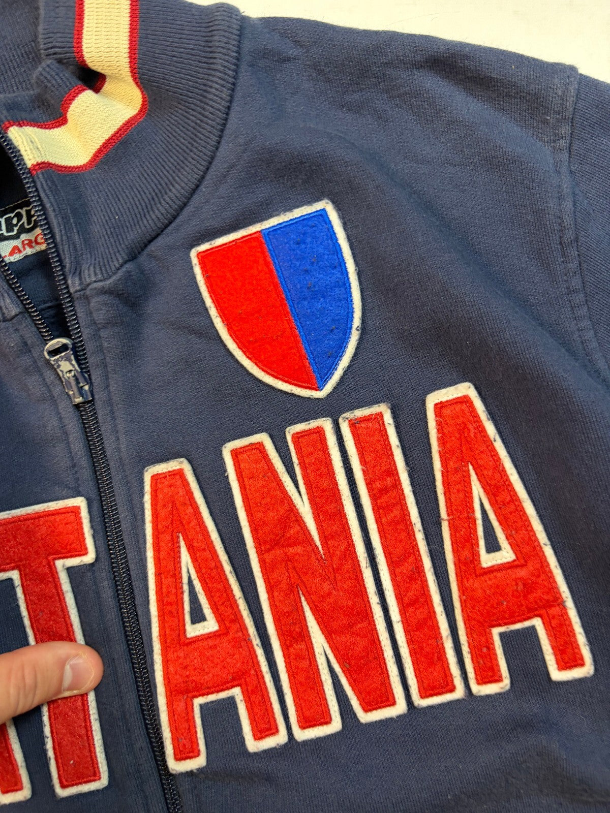 Vintage Y2K Kappa Catania full zip track top (S)