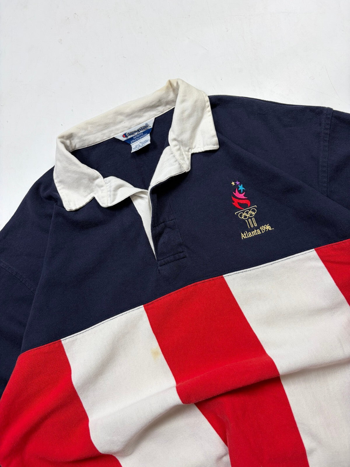 Vintage Champion Atlanta 1996 rugby polo shirt (XL)