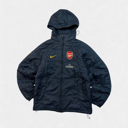 Vintage Arsenal 2007/08 Nike football bench puffer jacket (S)