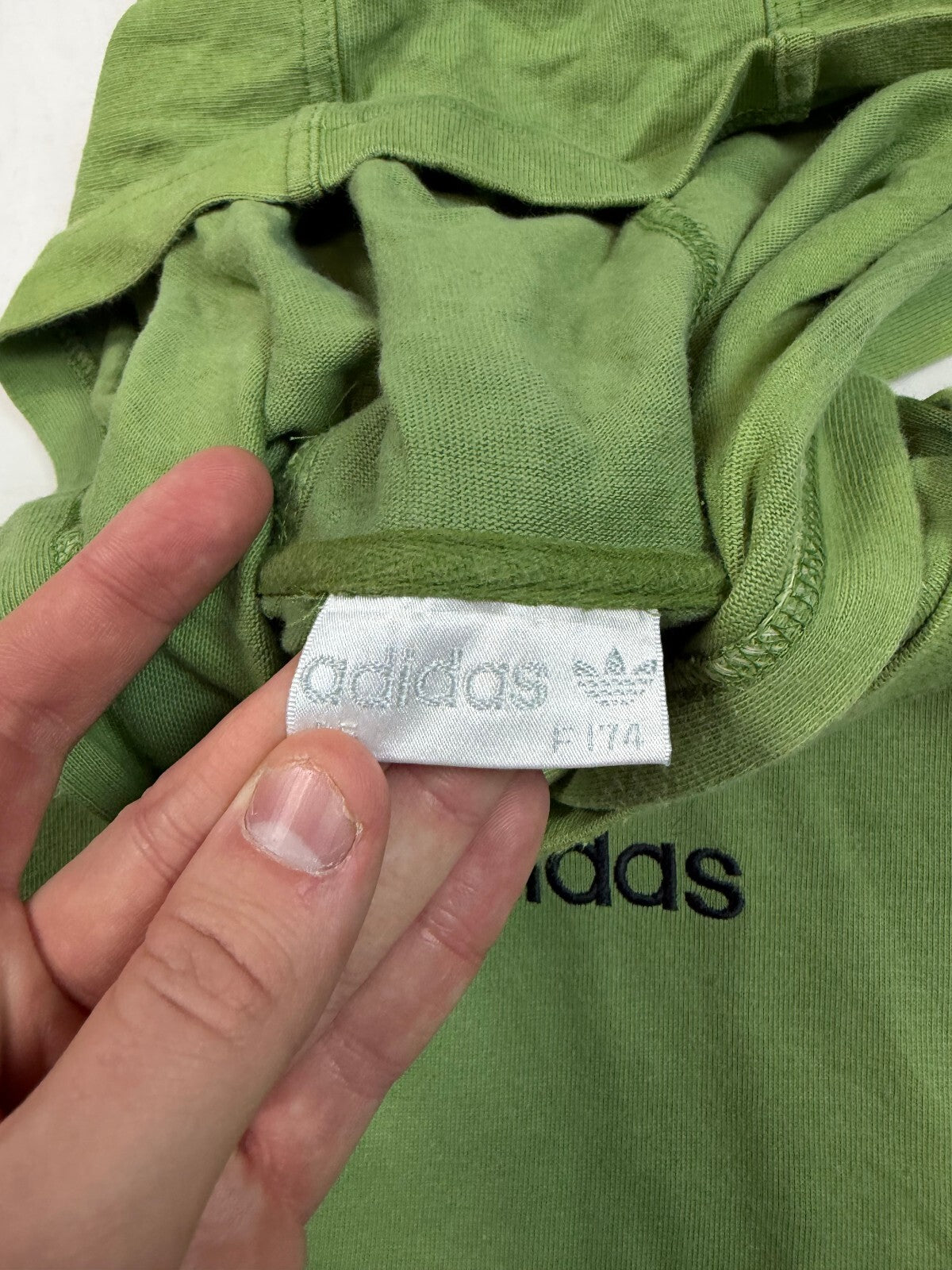 Vintage 90s adidas originals striped hoodie (XL)