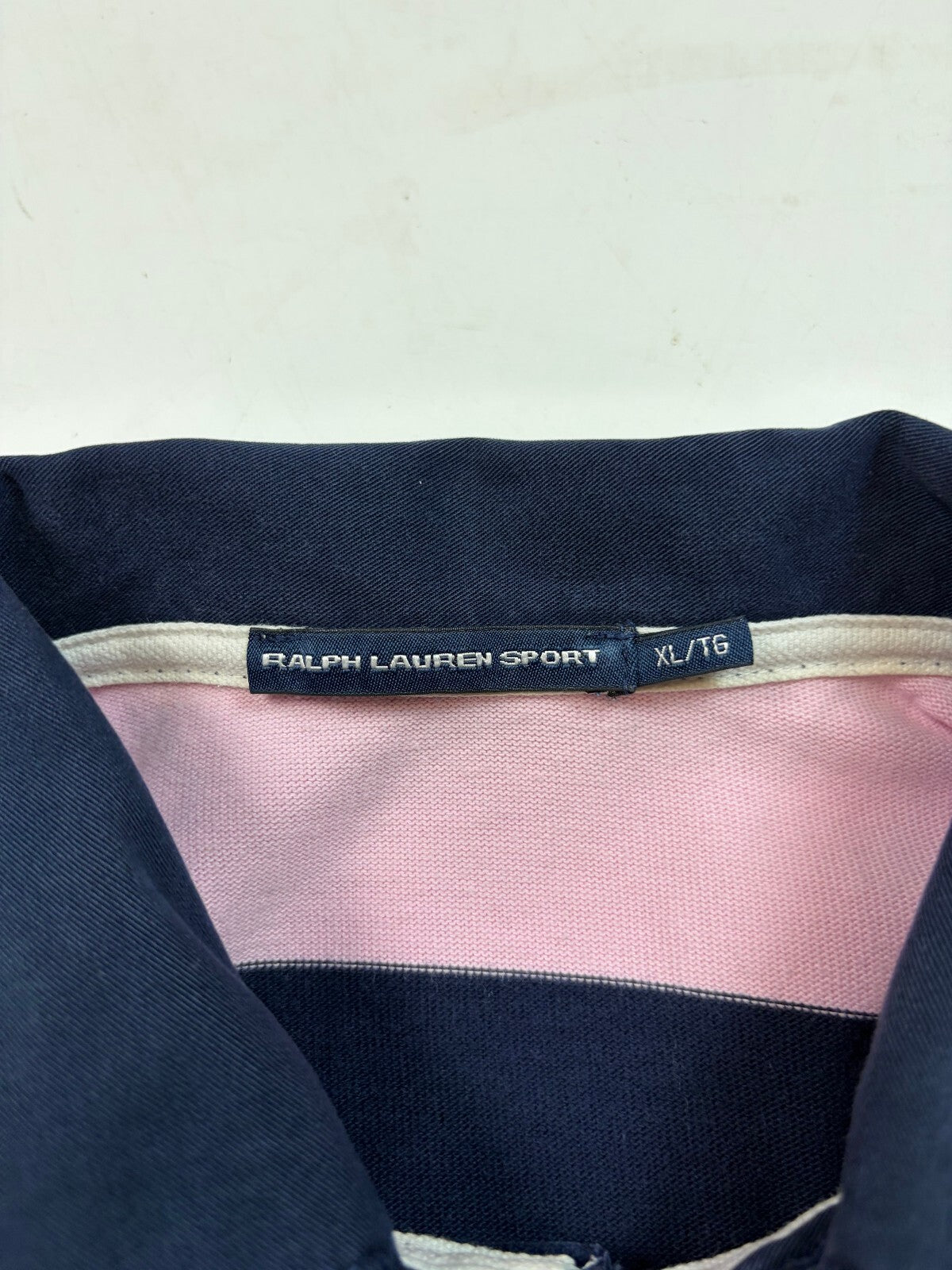 Vintage Ralph Lauren striped rugby polo shirt (XL)