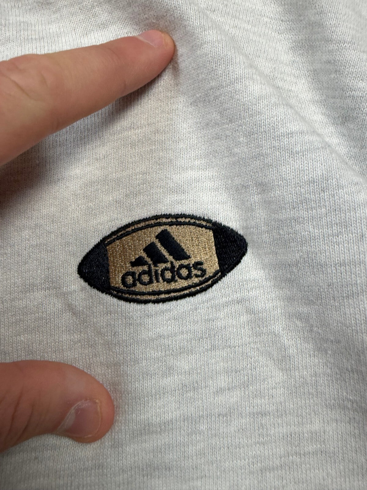 Vintage 90s adidas colour block rugby polo shirt (XXL)