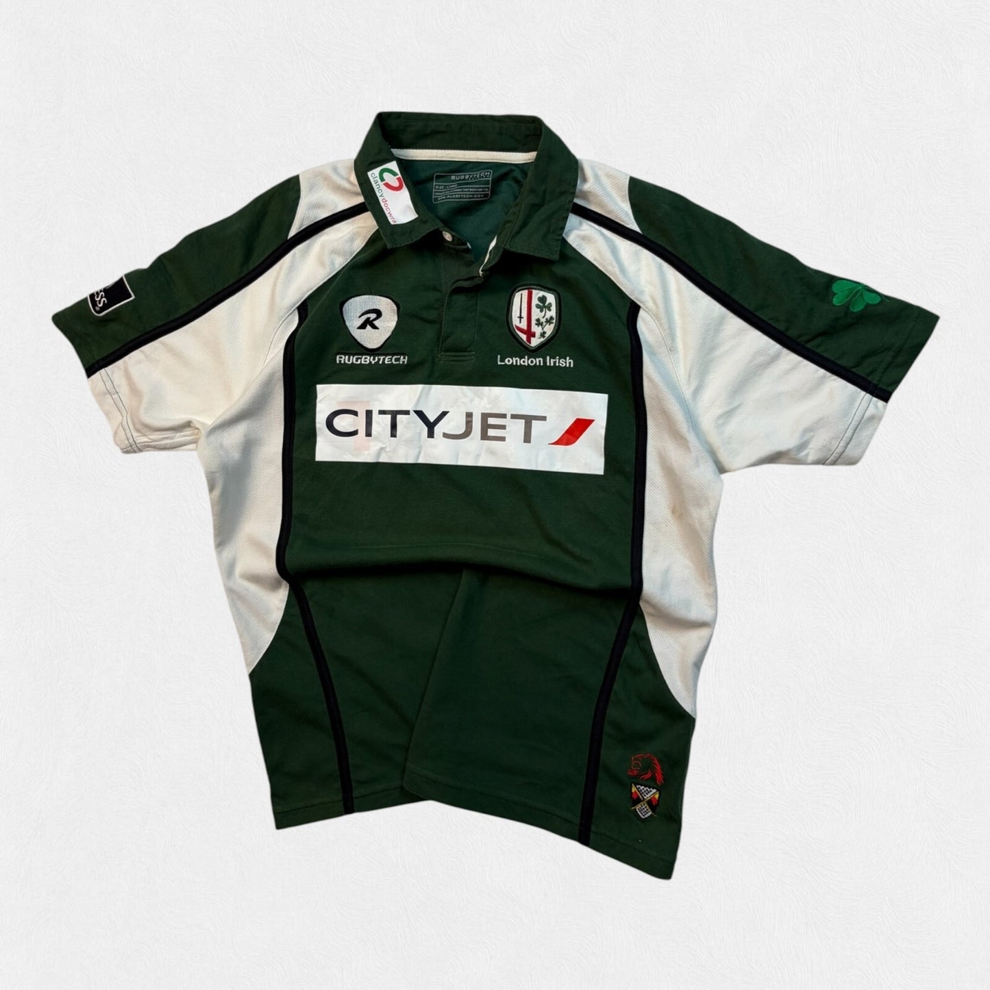 London Irish 2008/09 short sleeve rugby union shirt (L)