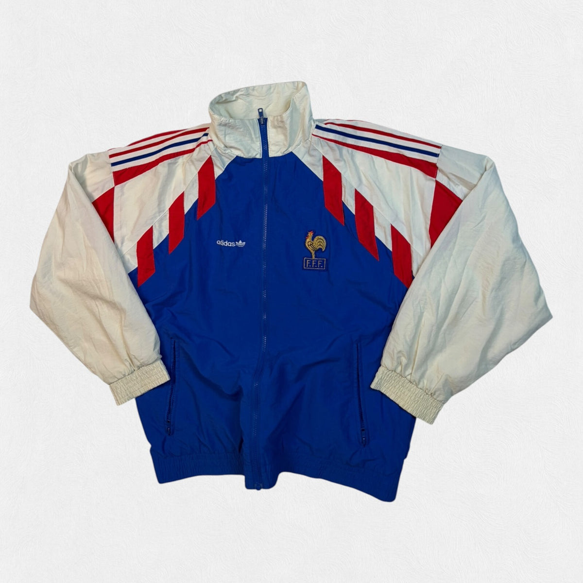 Vintage France 1990-92 Adidas originals football track jacket (M)