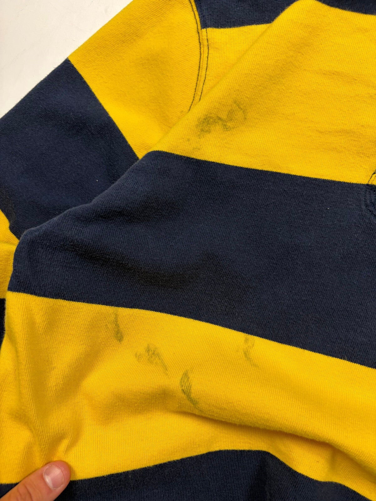 Vintage Ralph Lauren striped rugby polo shirt (M)