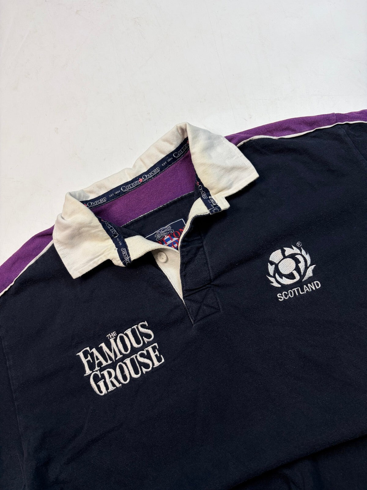 Vintage Scotland 1999/00 Cotton Oxford rugby shirt (XL)
