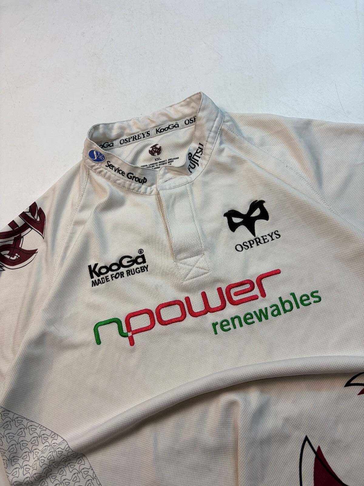 Vintage Ospreys 2008/09 Kooga away rugby shirt (XXL)