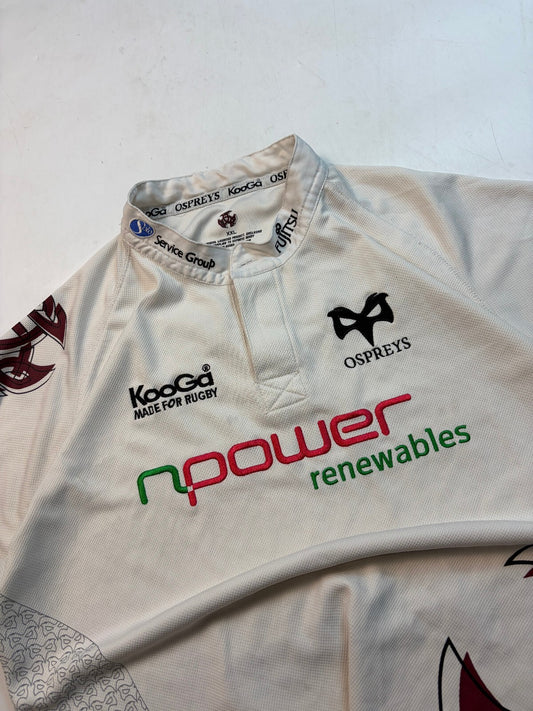 Vintage Ospreys 2008/09 Kooga away rugby shirt (XXL)