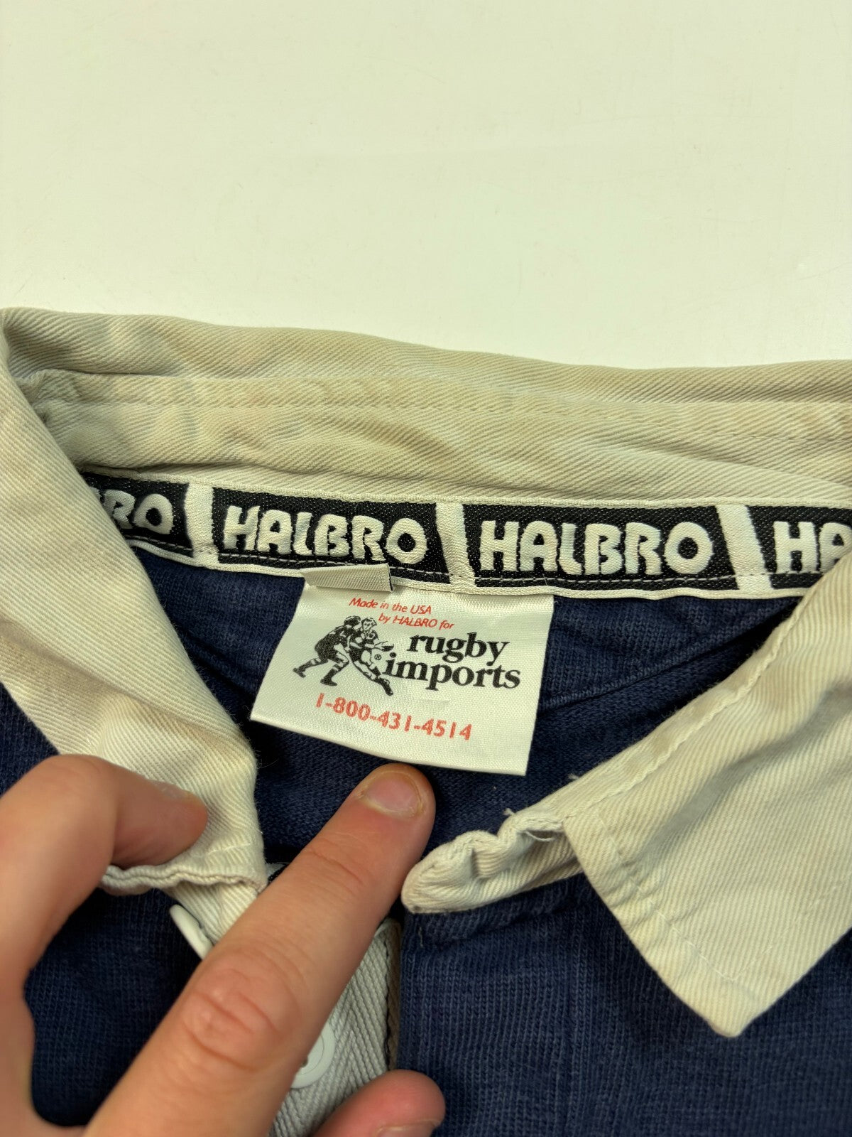 Vintage 90s Philadelphia Whitemarsh Halbro rugby union shirt (XL)