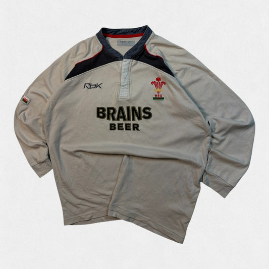 Vintage Wales 2005-07 Reebok away rugby shirt (L)