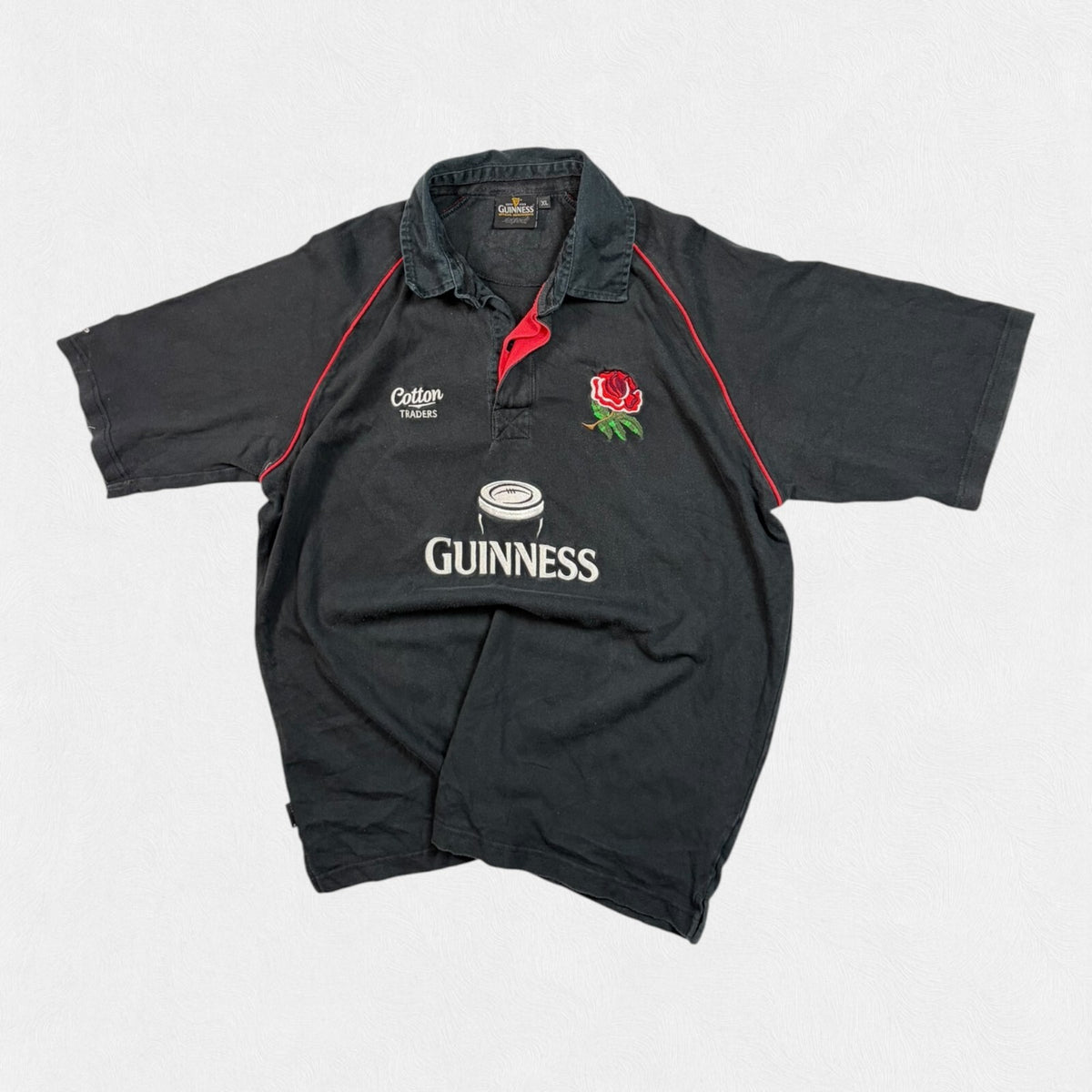Vintage England Guinness Cotton Traders rugby union shirt (XL)