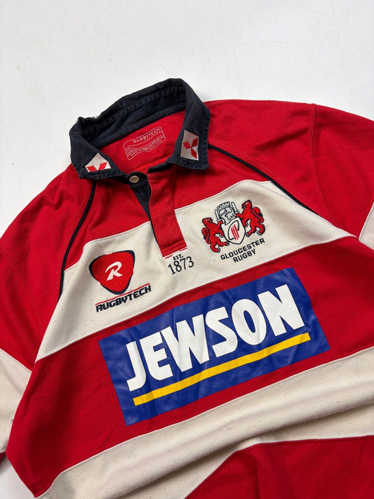 Vintage 90s Gloucester 2009/10 Rugbtech rugby union shirt (L)