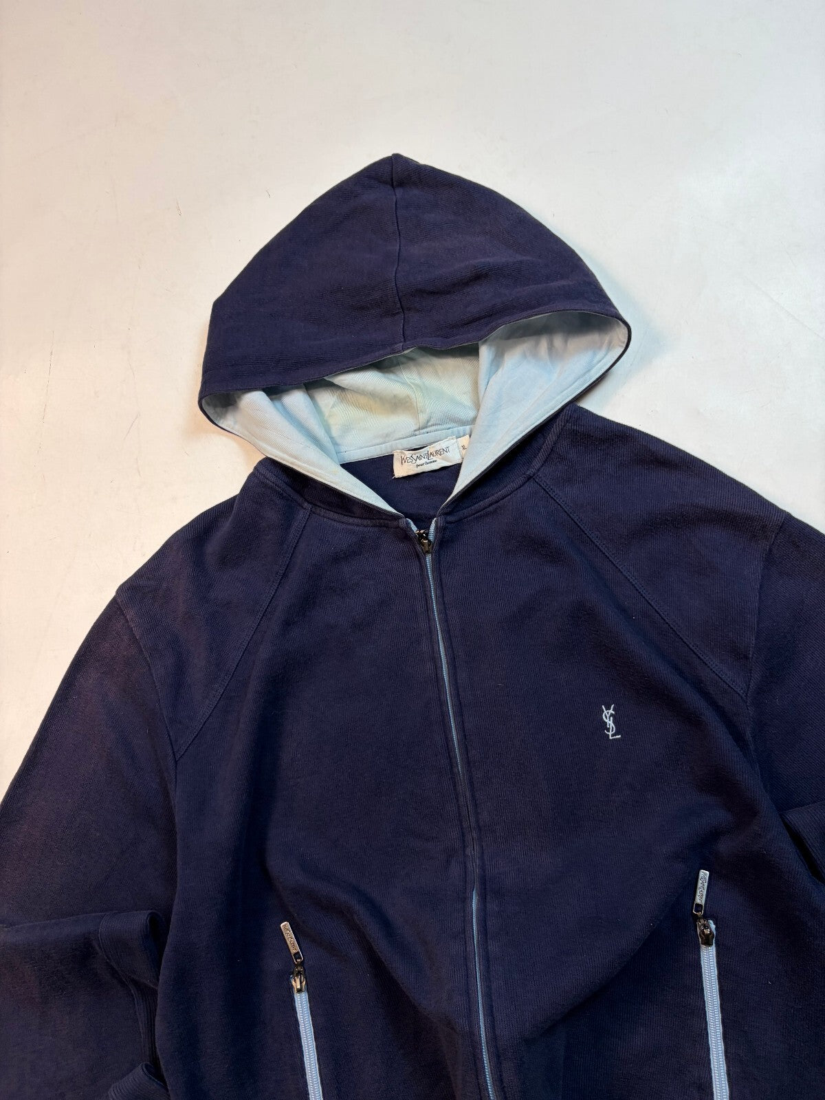 Vintage YSL Yves Saint Laurent full zip hoodie (L)