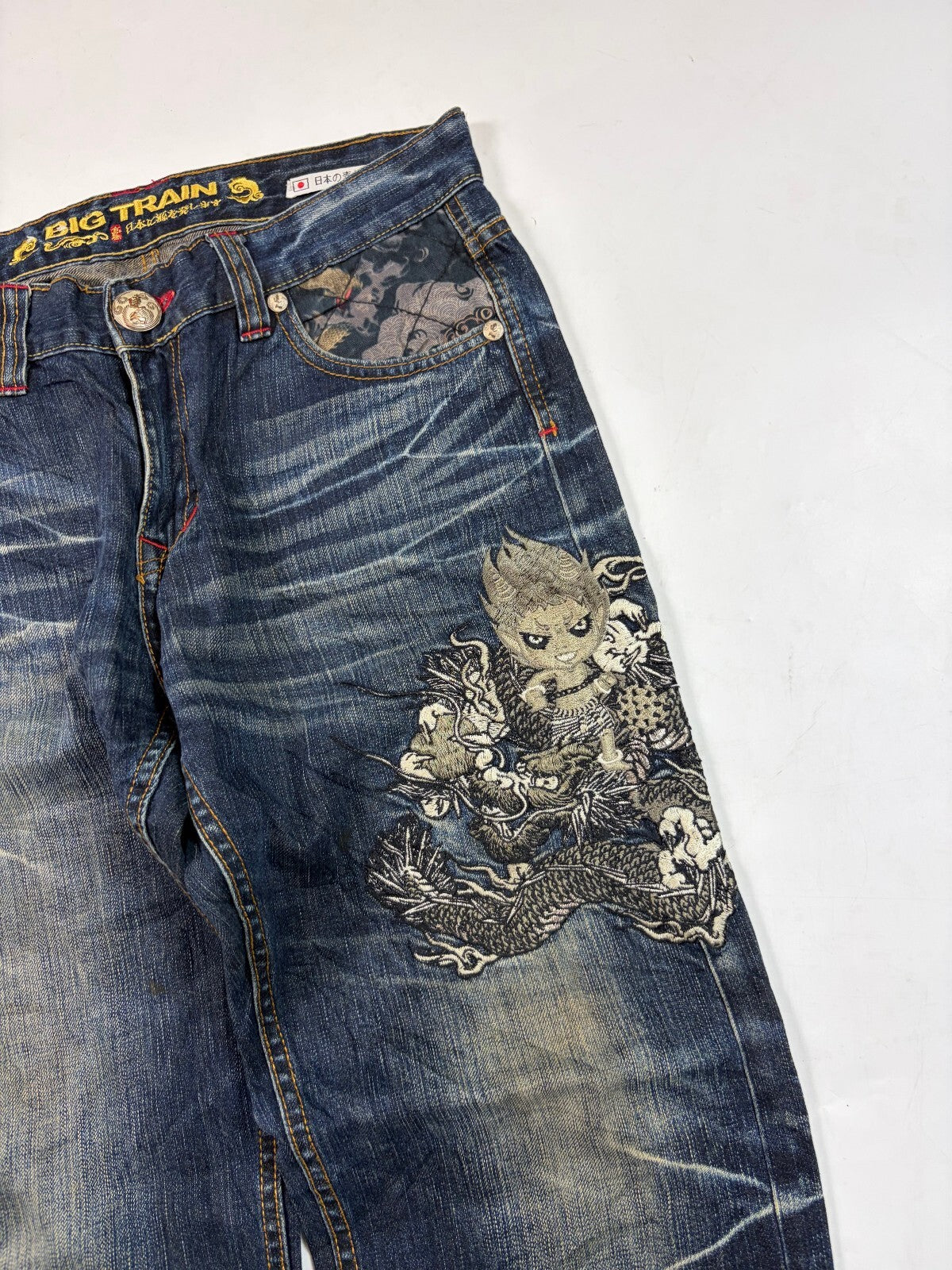 Vintage Y2K Big Train Japanese hip hop jeans (W32)
