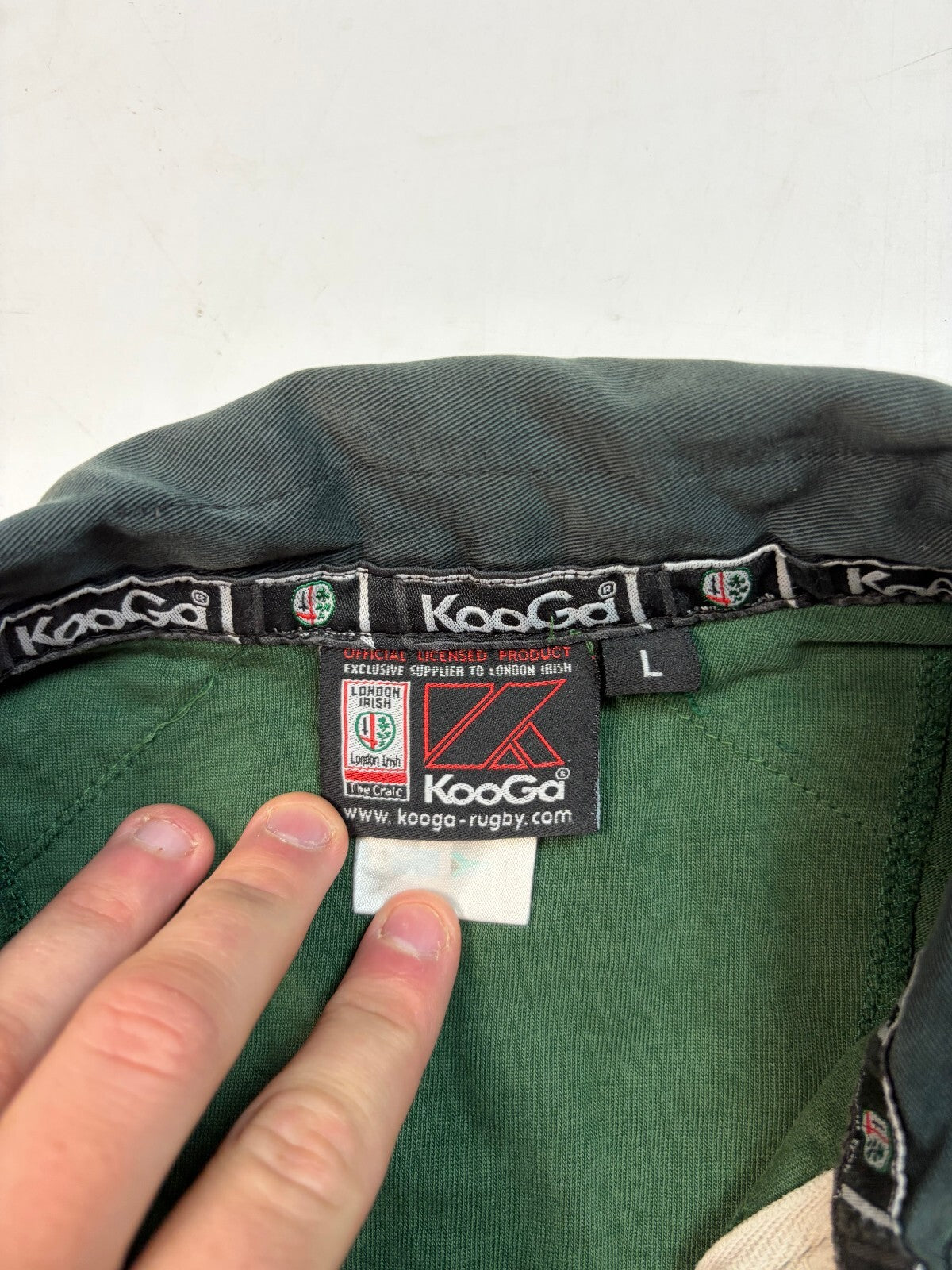 Vintage London Irish 2001/02 Kooga rugby shirt (L)