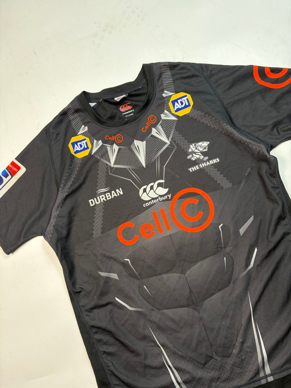 Natal Sharks 2019 Black Panther Marvel Canterbury rugby shirt (XXL)