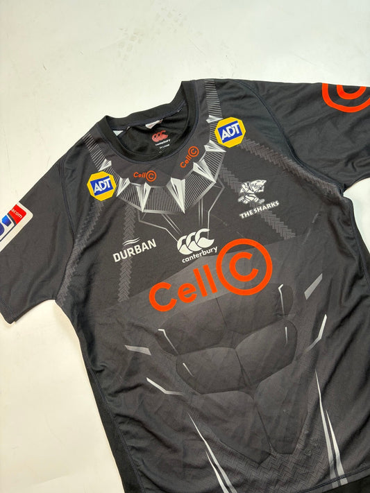 Natal Sharks 2019 Black Panther Marvel Canterbury rugby shirt (XXL)