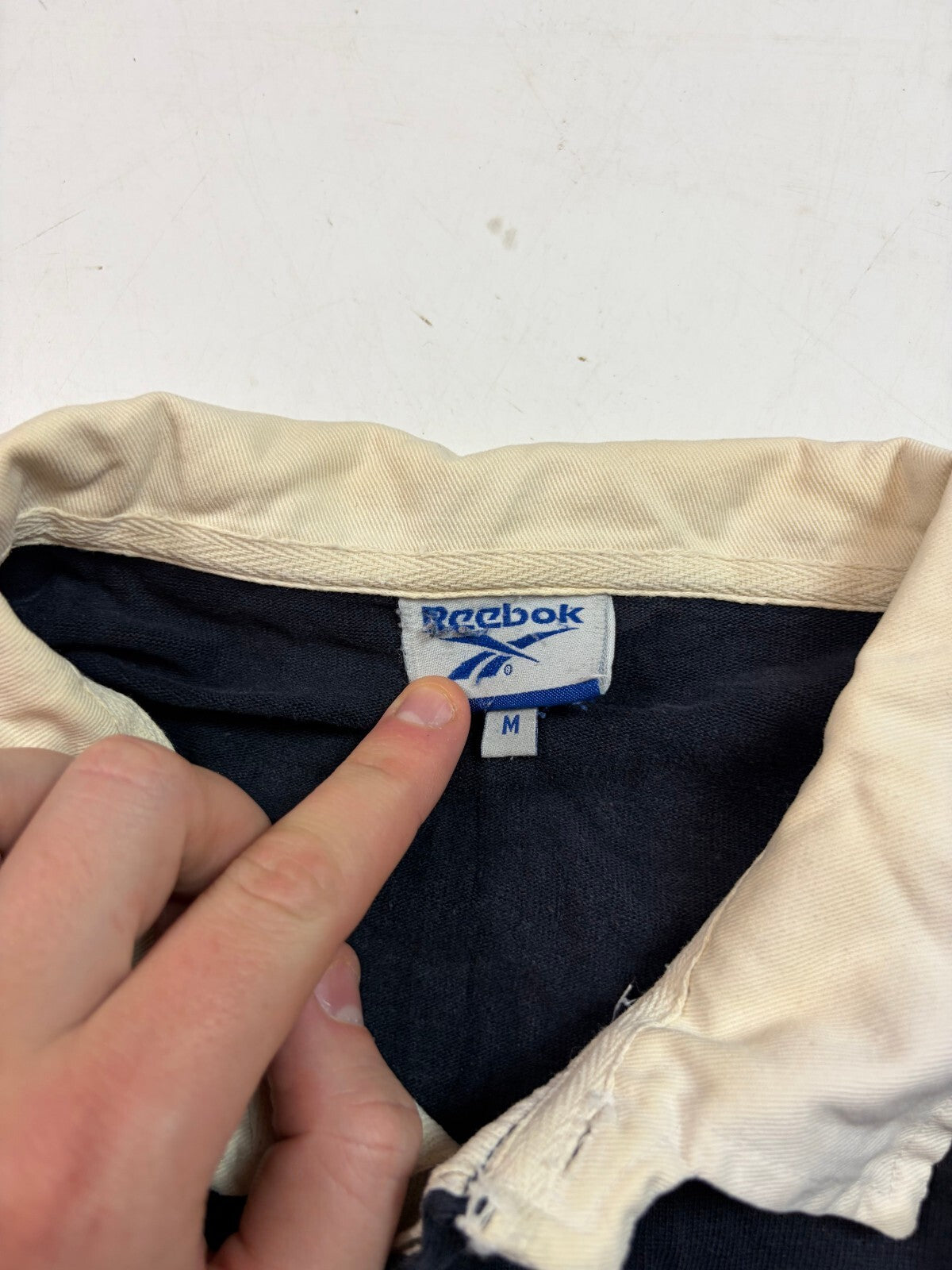 Vintage Y2K Reebok rugby polo shirt (M)