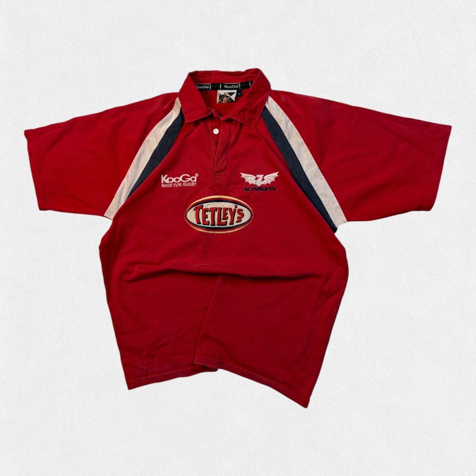 Vintage Llanelli Scarlets 2003/04 Kooga rugby shirt (L)