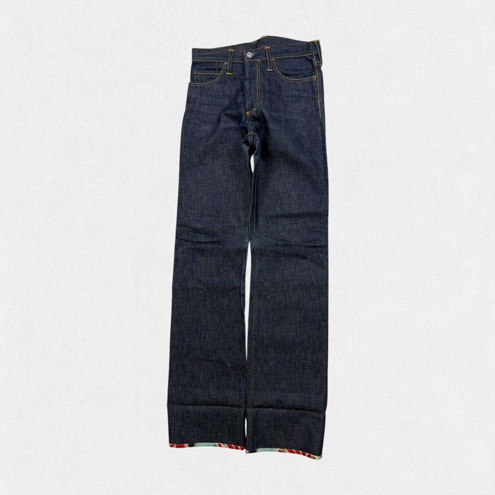 Evisu baggy hip hop raw denim jeans (W28)