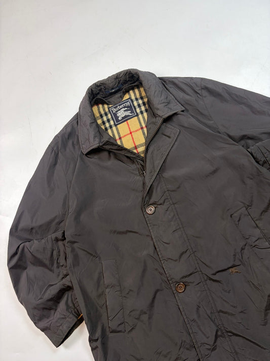 Vintage 90s Burberry nova check collared jacket (L)