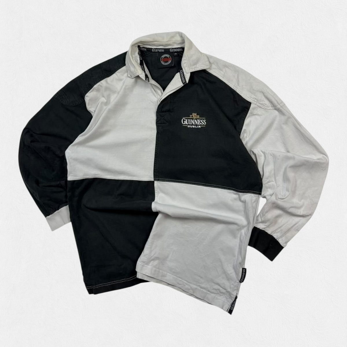 Vintage Guinness beer rugby polo shirt (XXL)