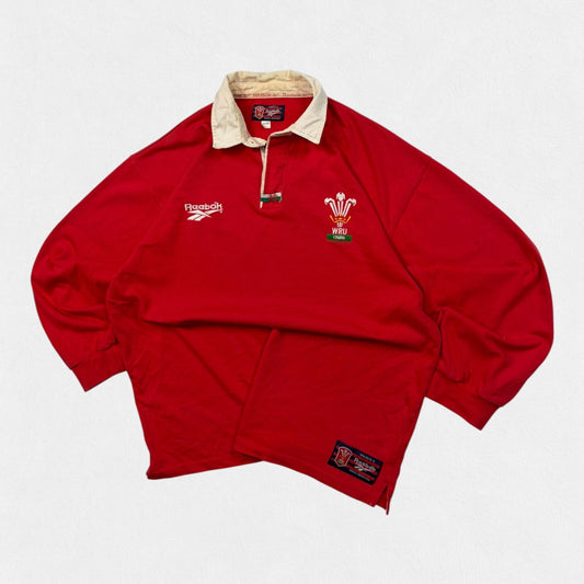 Vintage Wales 1996-98 Reebok rugby union shirt (XL)