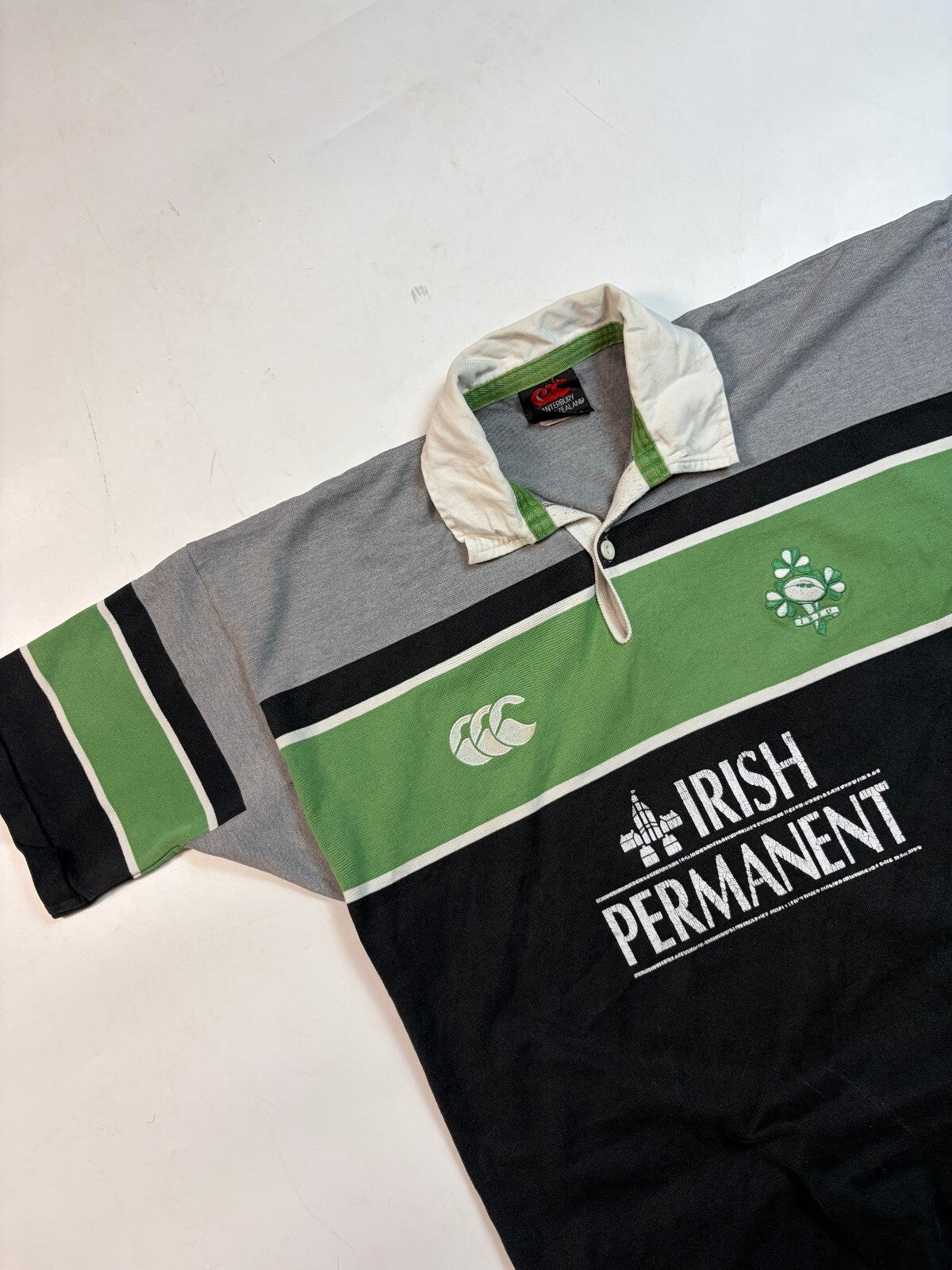 Vintage Ireland 2001/02 Canterbury training rugby union shirt (L)