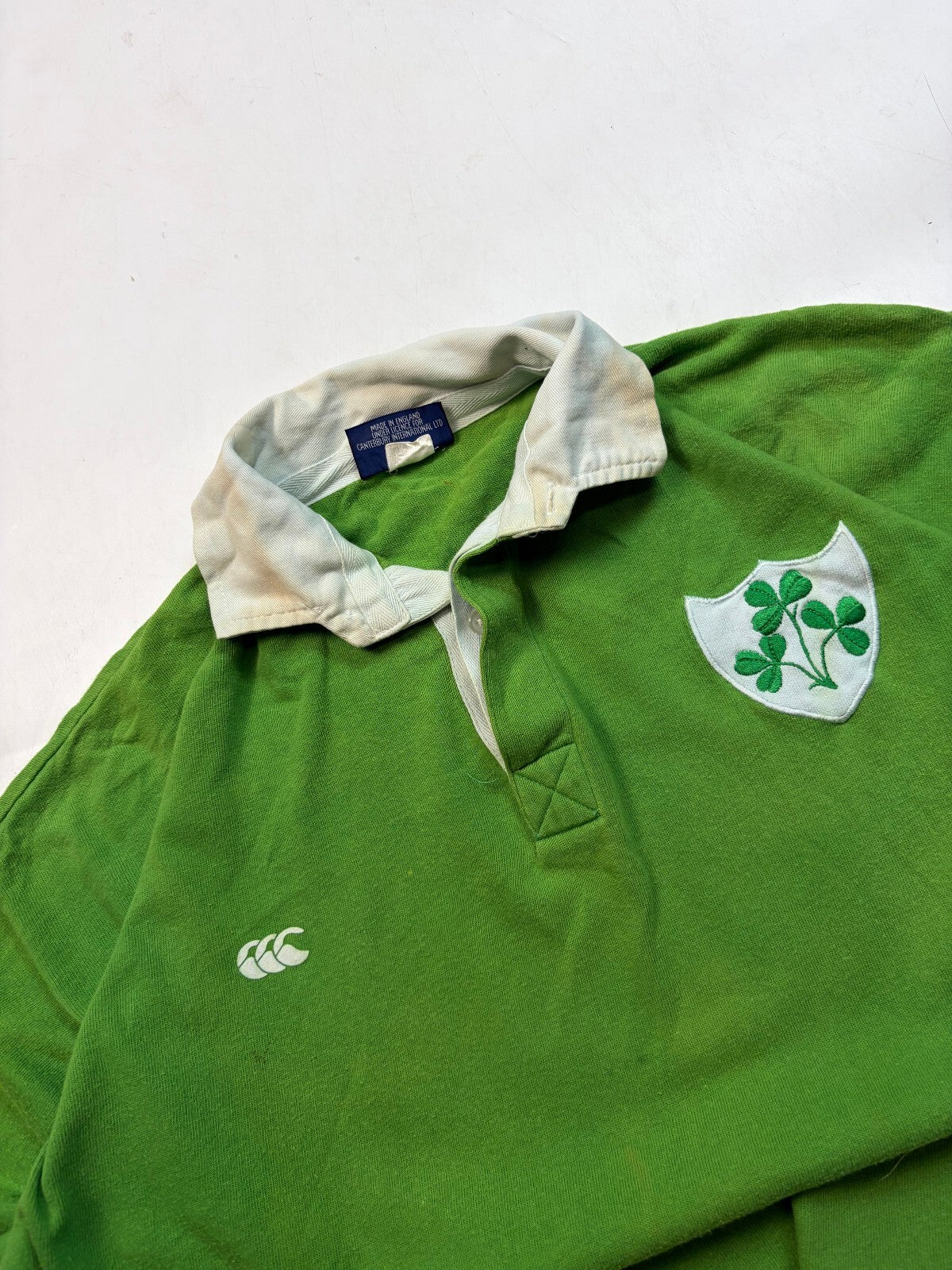 Vintage 80s Ireland Canterbury supporters rugby union shirt (XL)