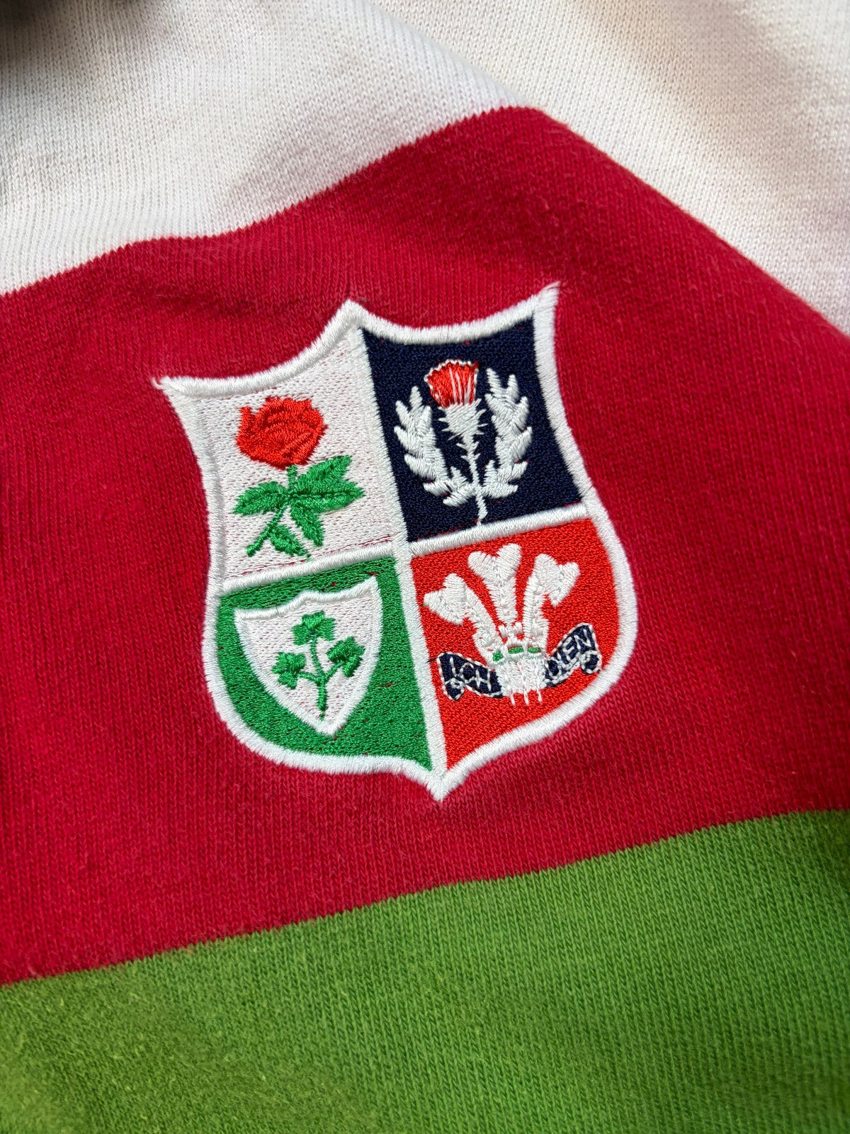 Vintage 80s British & Irish Lions Cotton Oxford supporters rugby shirt (S)