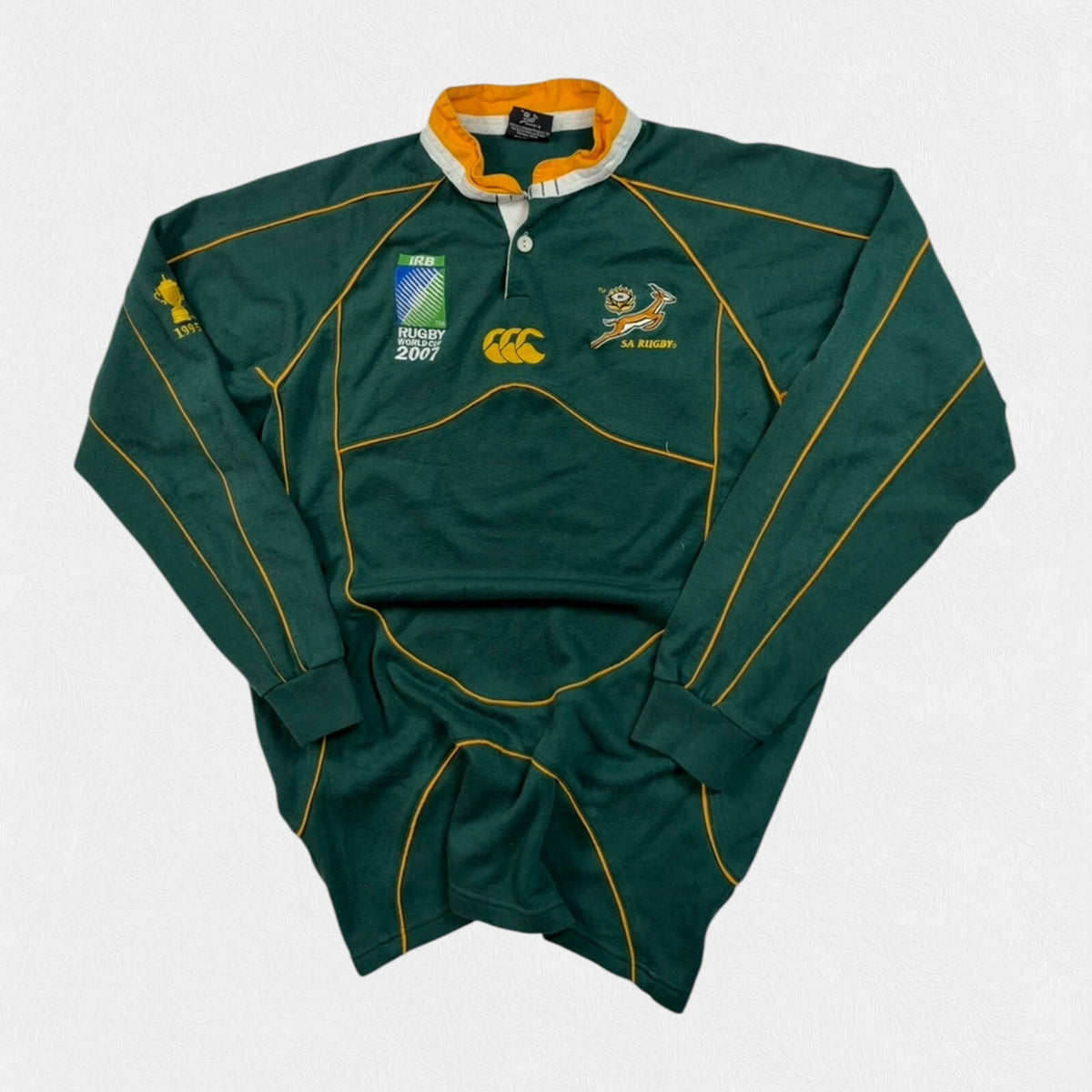 Vintage South Africa 2007 world cup Canterbury rugby union shirt (L)