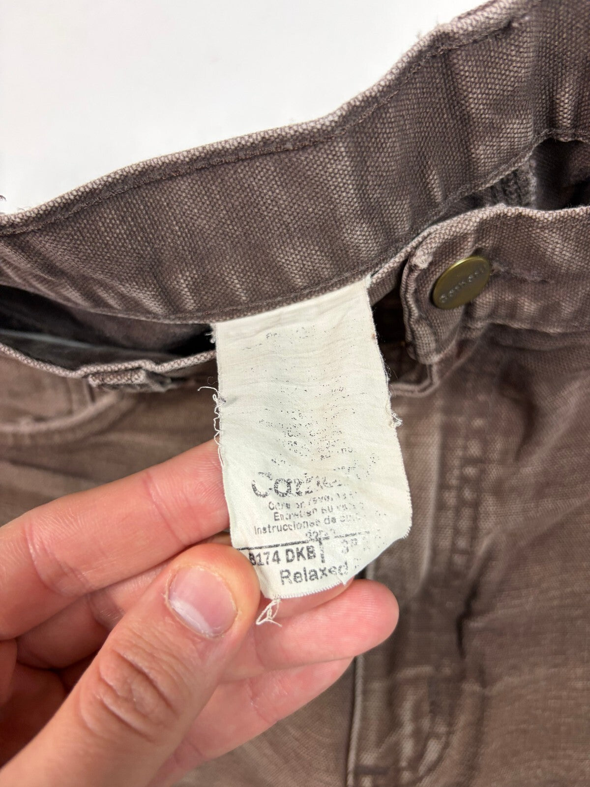 Vintage Carhartt faded baggy carpenter pants (W36)