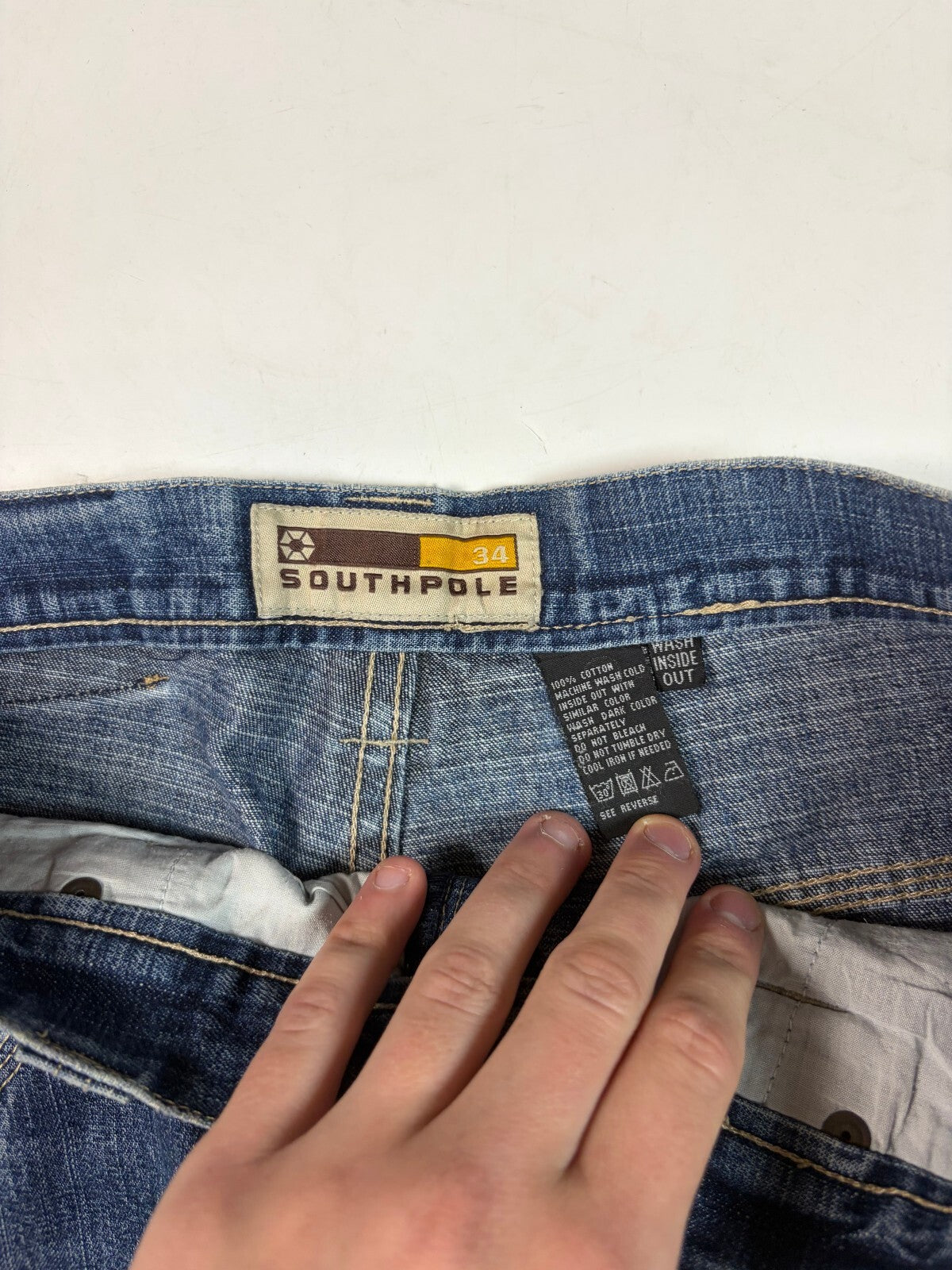 Vintage Y2K Southpole baggy hip hop jeans (W34)