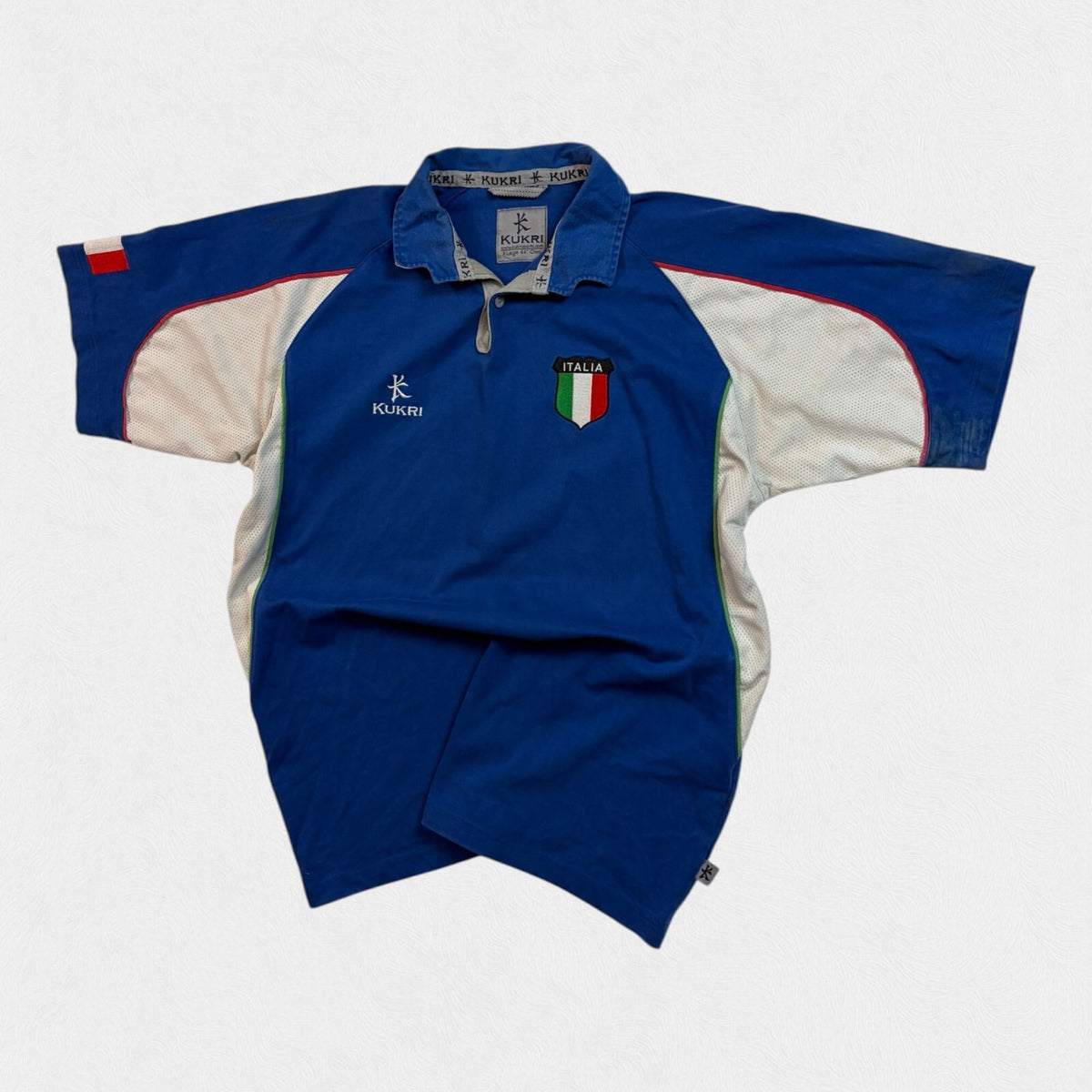 Vintage Italy Kukri supporters rugby union shirt (XL)