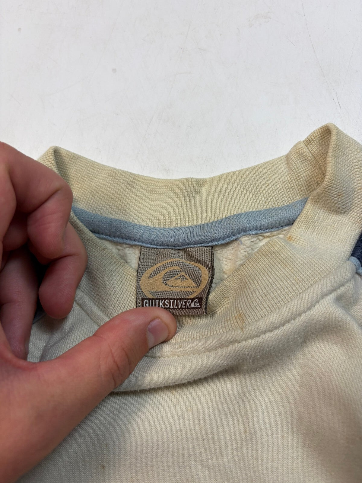 Vintage Y2K Quiksilver surfing spell out sweatshirt (S)