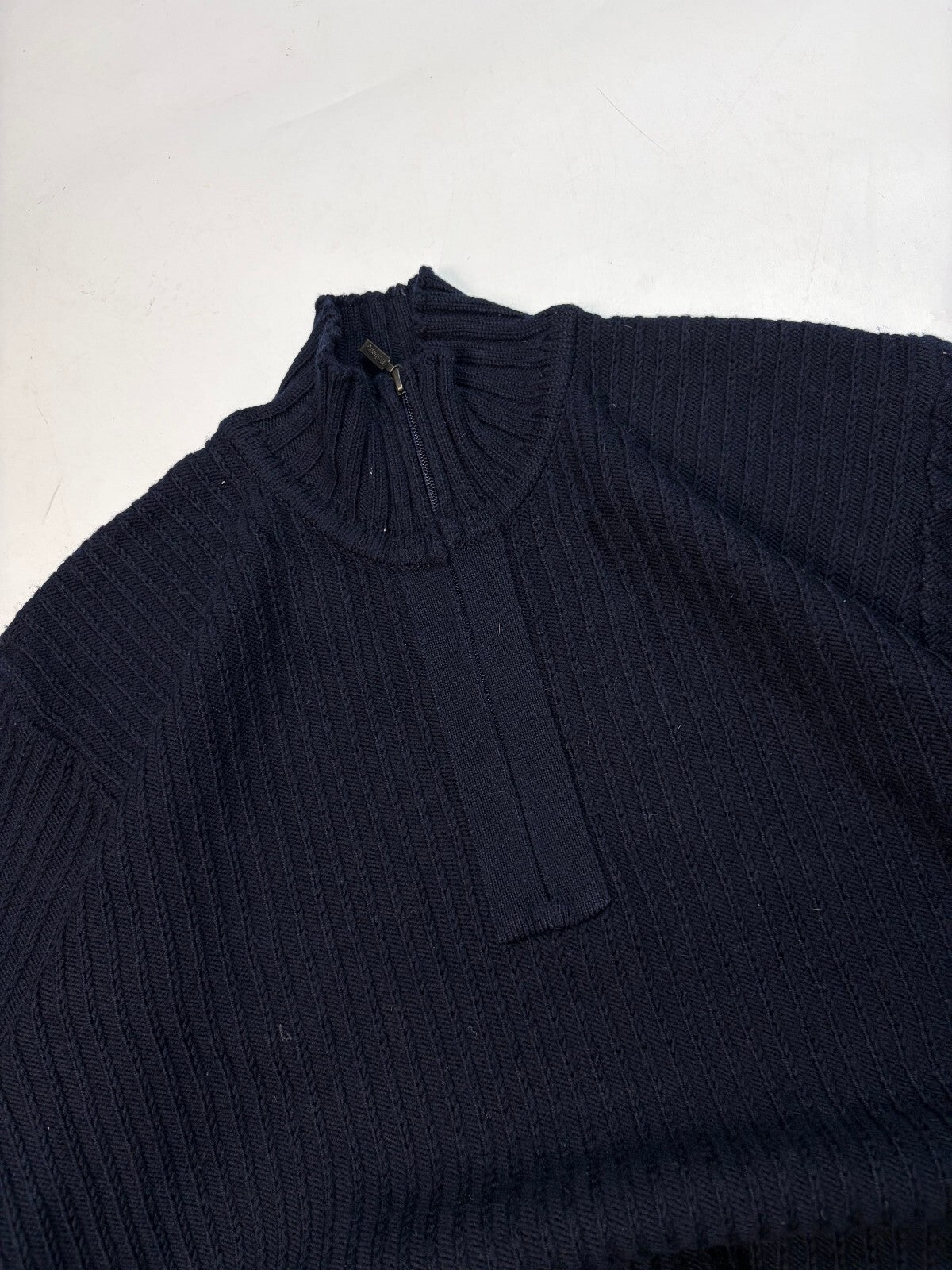 Barbour quarter zip boatman fisherman knit sweater (L)