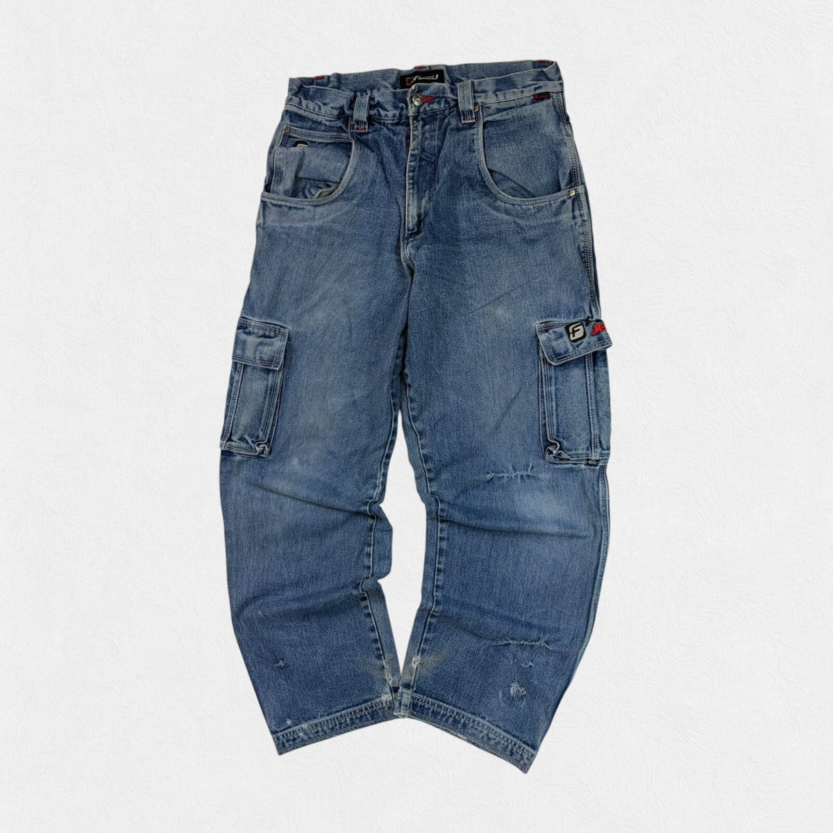 Vintage Y2K Fubu baggy hip hop cargo jeans (W34)
