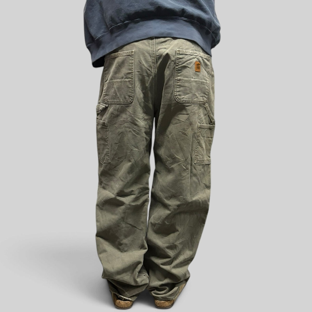 Vintage Carhartt blanket lined baggy carpenter pants (W36)