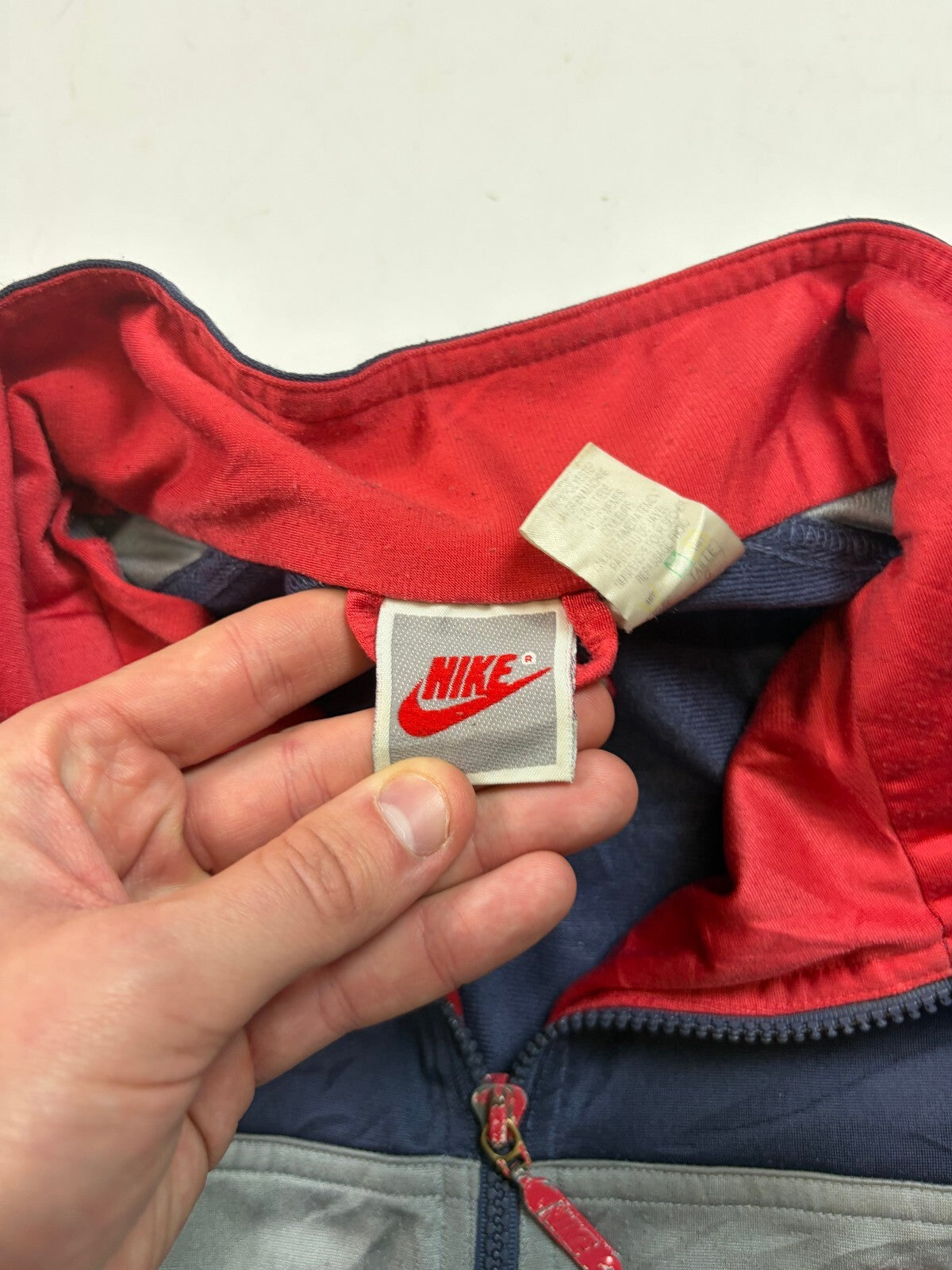 Vintage 90s Nike colour block abstract track jacket (L)