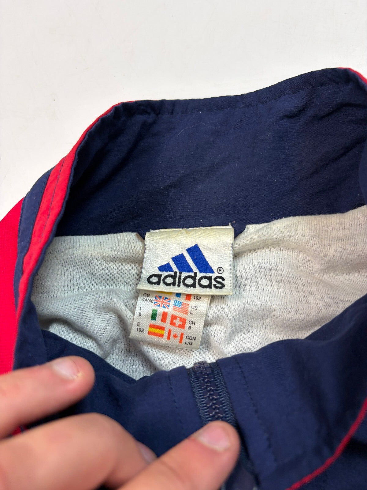 Vintage 90s Adidas originals colour block full tracksuit (L)