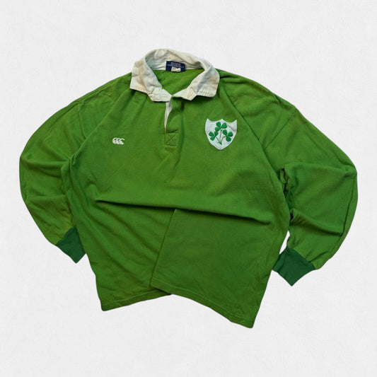 Vintage 80s Ireland Canterbury supporters rugby union shirt (XL)