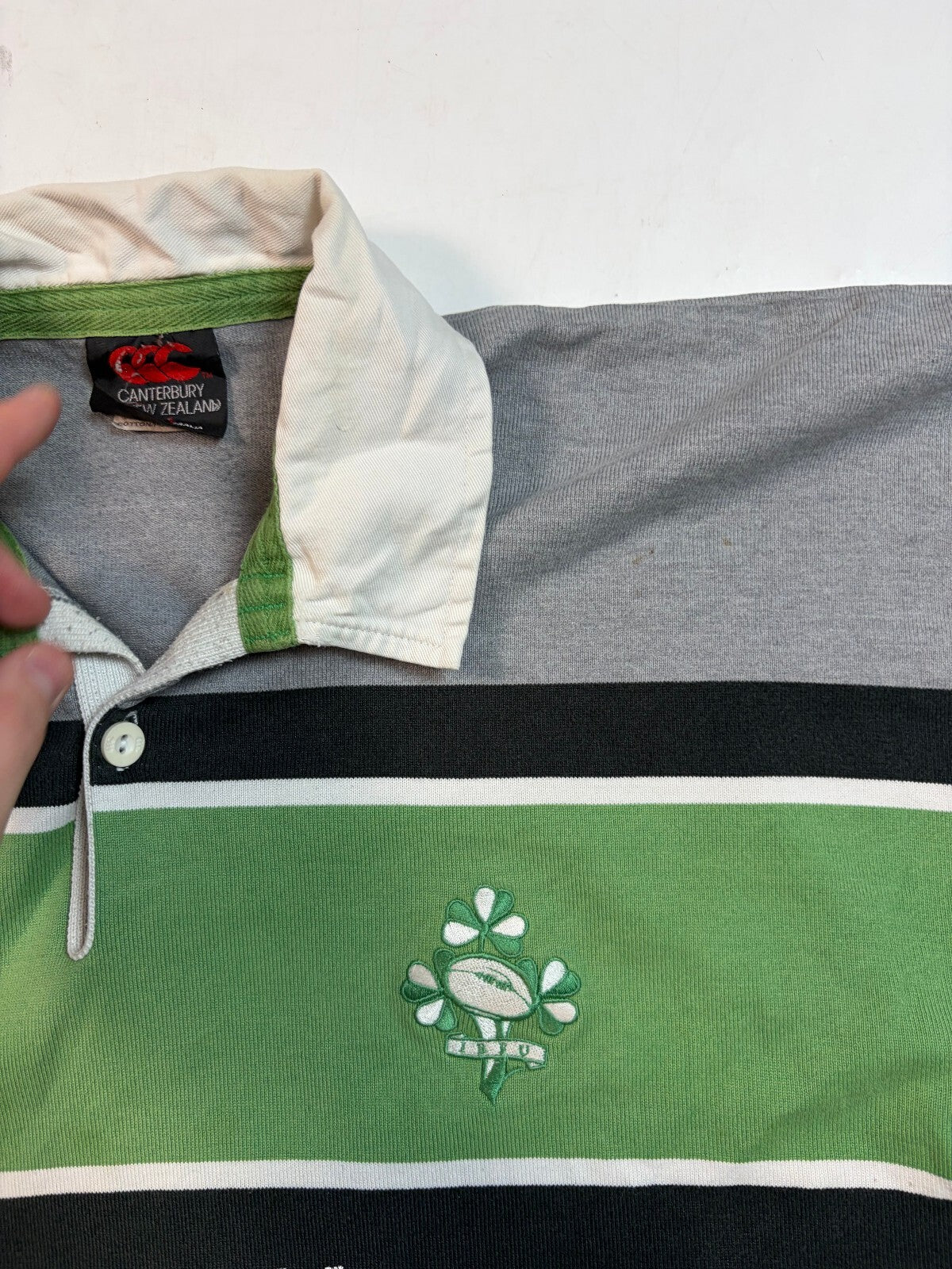 Vintage Ireland 2001/02 Canterbury training rugby union shirt (L)