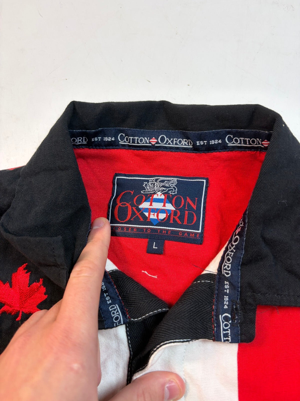 Vintage Canada 1997/98 Cotton Oxford rugby union shirt (L)