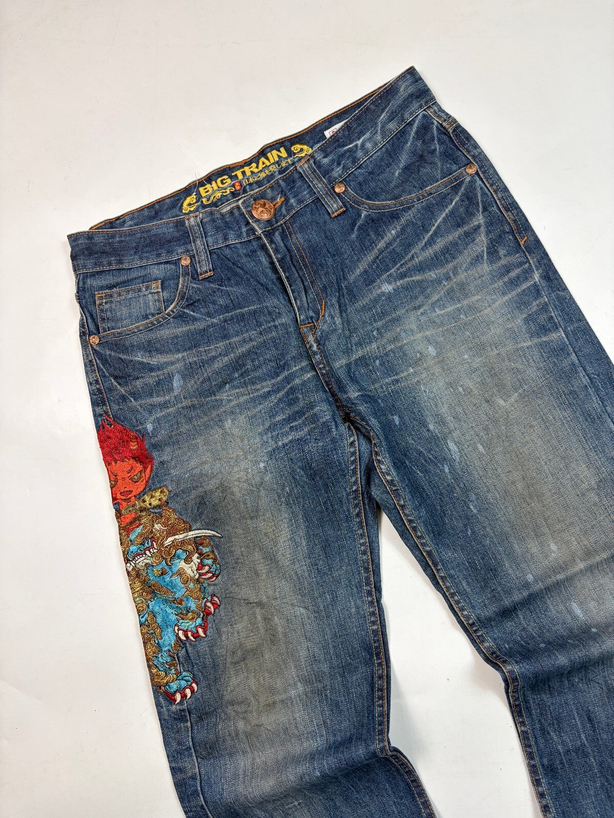 Vintage Y2K Big Train Japanese hip hop jeans (W32)