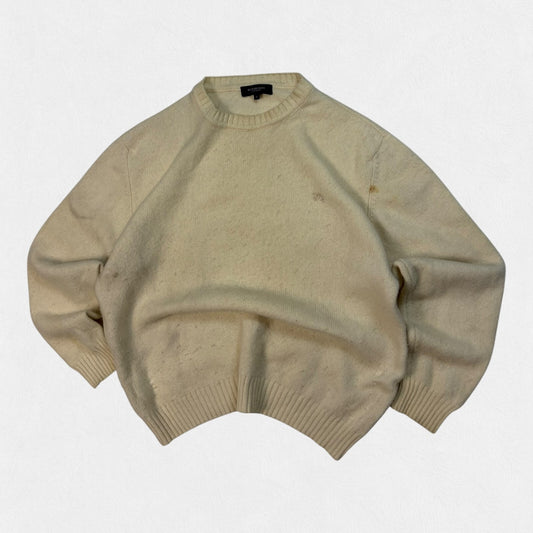 Vintage Burberry wool knit sweater (M)