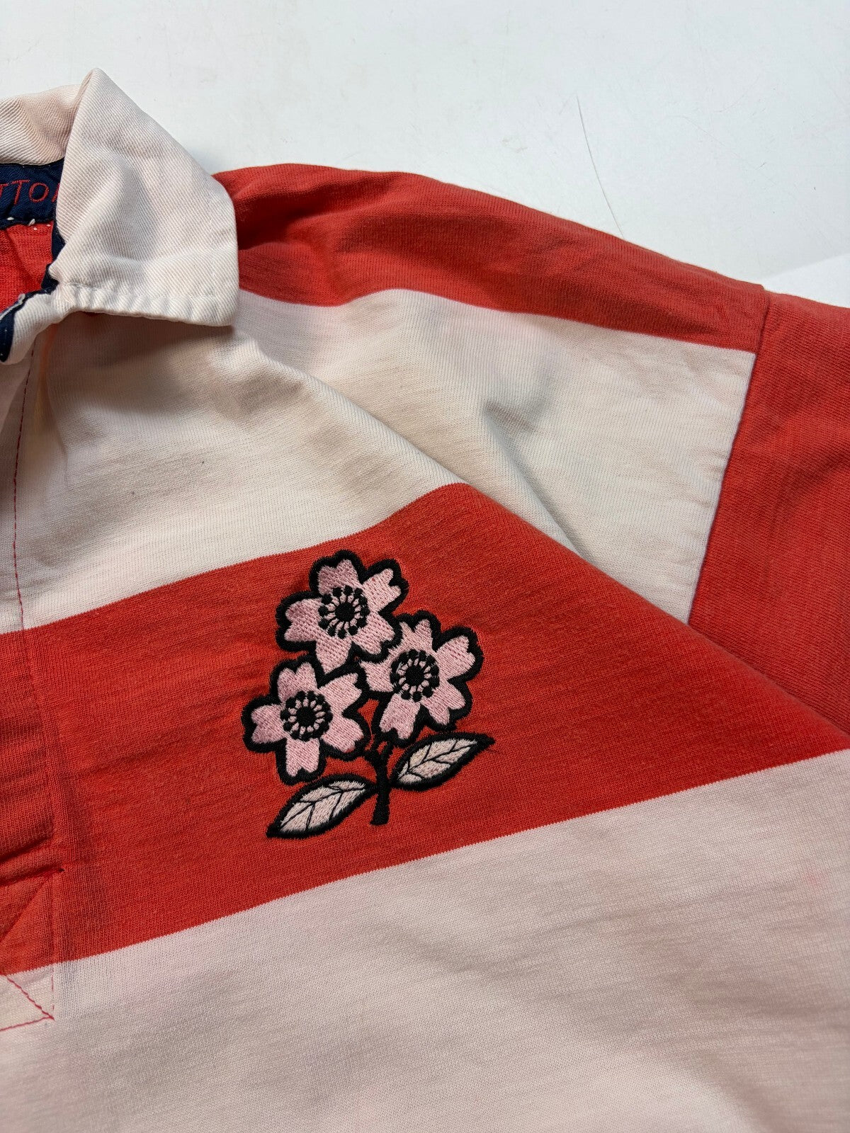 Vintage 90s Japan Cotton Oxford rugby union shirt (XL)