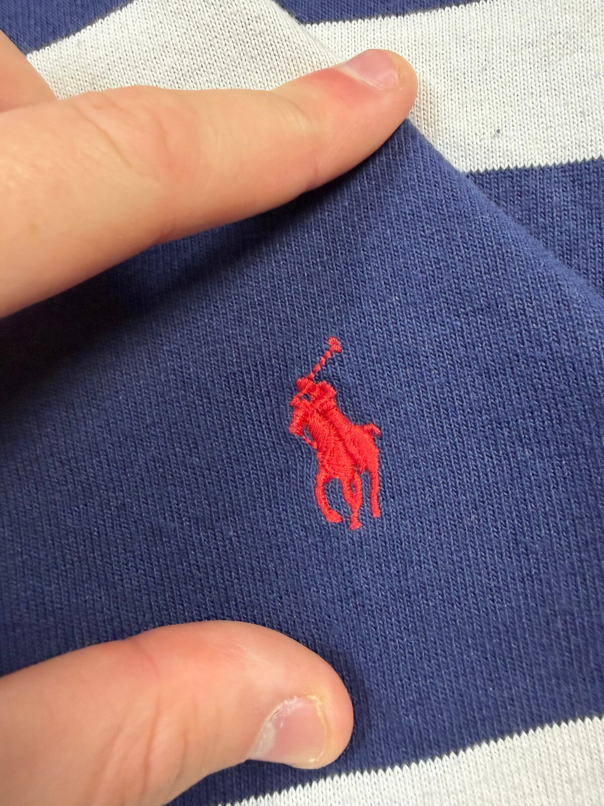 Ralph Lauren striped rugby polo shirt (XL)