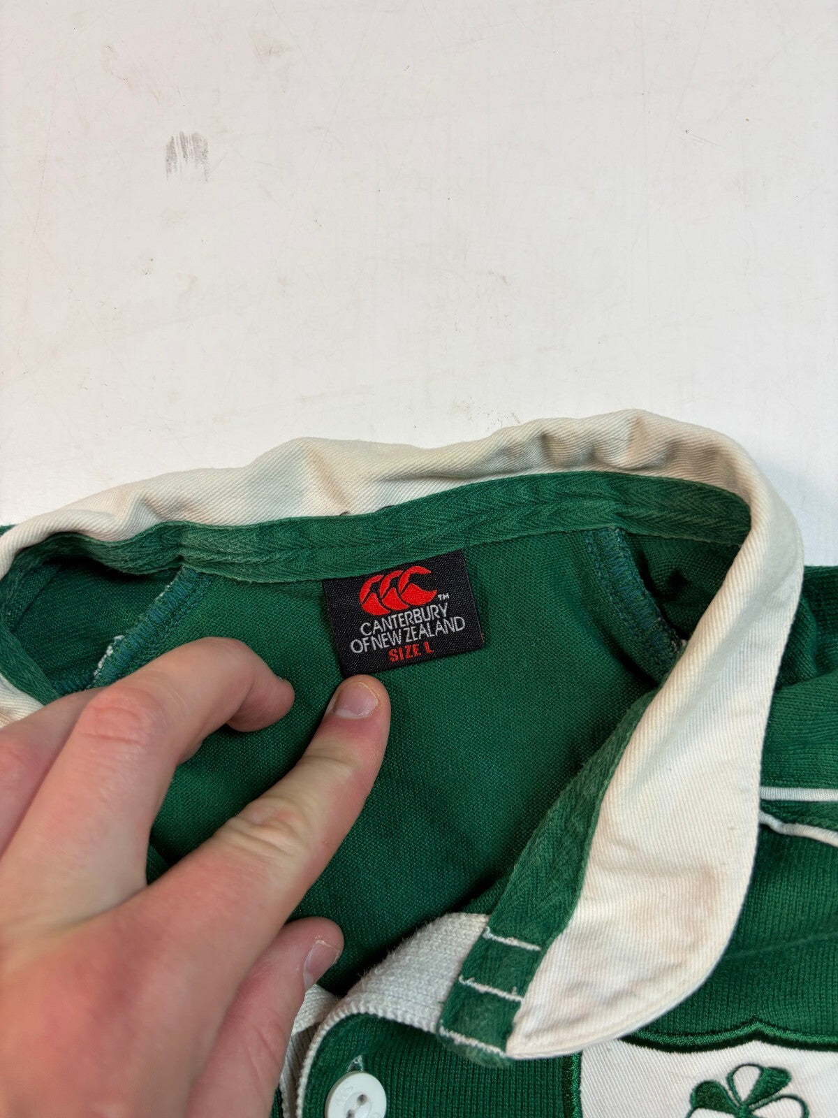 Vintage Ireland 2007/08 Canterbury rugby union shirt (L)
