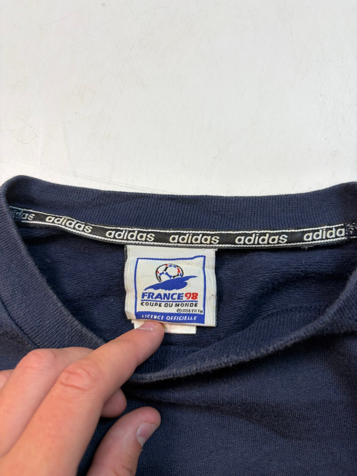 Vintage France 1998 football world cup Adidas sweatshirt (L)